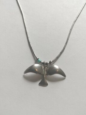 Vintage Sterling Native American Eagle Necklace